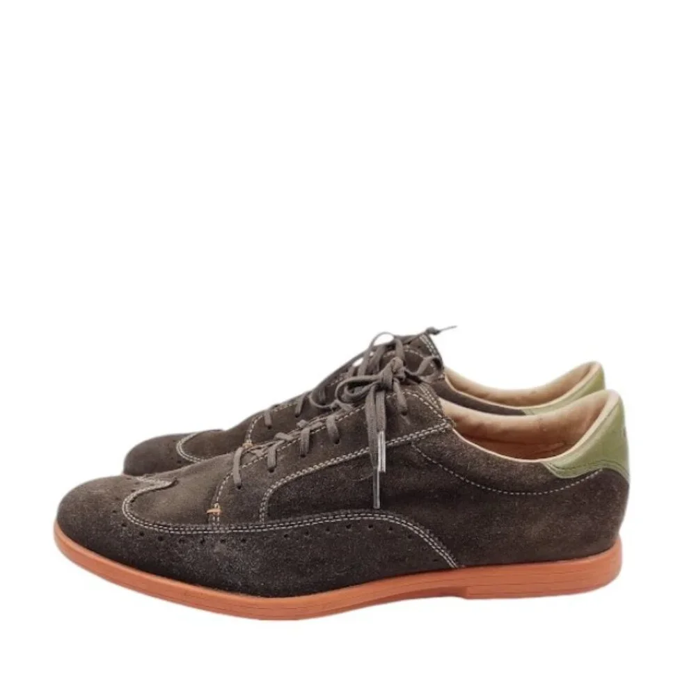 Fossil‎ Men's Brown Wingtip Suede Lace Up Dress Classic Oxford Shoes Size 10